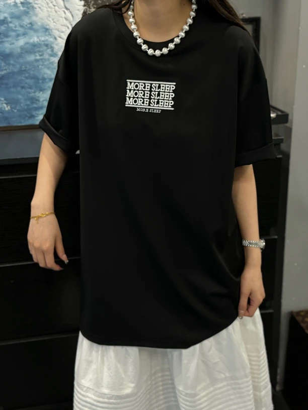 GH8776字母简约圆领短袖T恤休闲宽松潮流半袖时尚