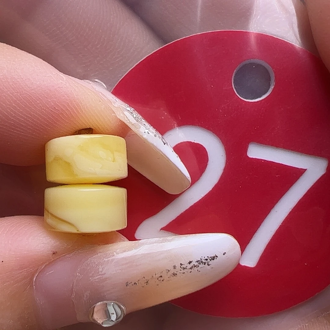 未镶嵌蜜蜡裸石8.5/5mm精工隔片