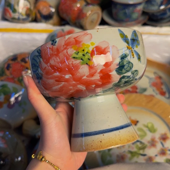 瓷片景德镇陶瓷手工手绘