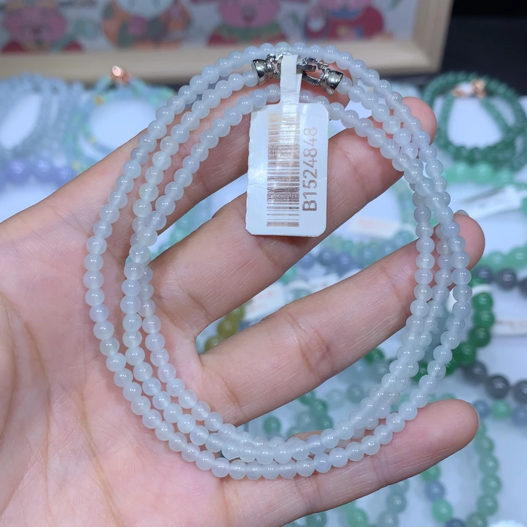 翡翠未镶嵌手链天然