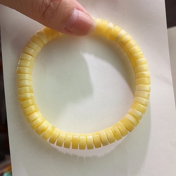 蜜蜡未镶嵌手链药片