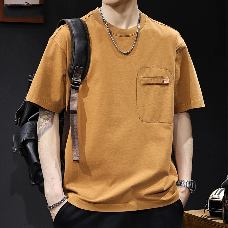 MR.MUDI/穆迪先生美式复古潮牌短袖t恤男士夏季新款大码高端衣服