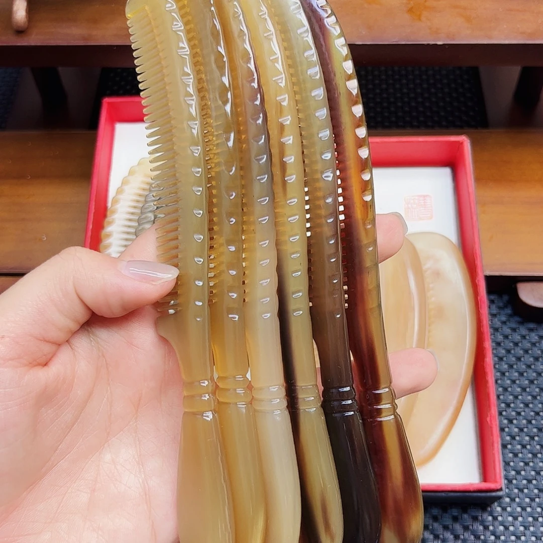 手工制作牛角梳子