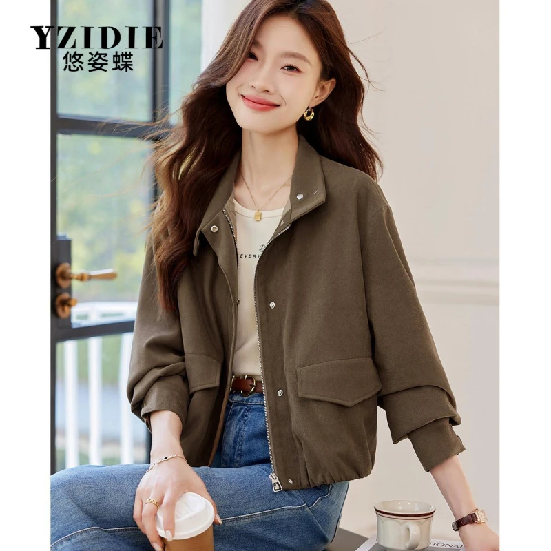 美拉德短款外套女春秋小个子2025早春新款女装时尚休闲高级