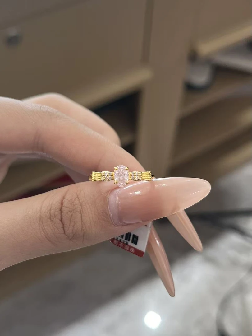 蔓姐【足金999】浪漫公主戒指 5D工艺（编码25110408）
