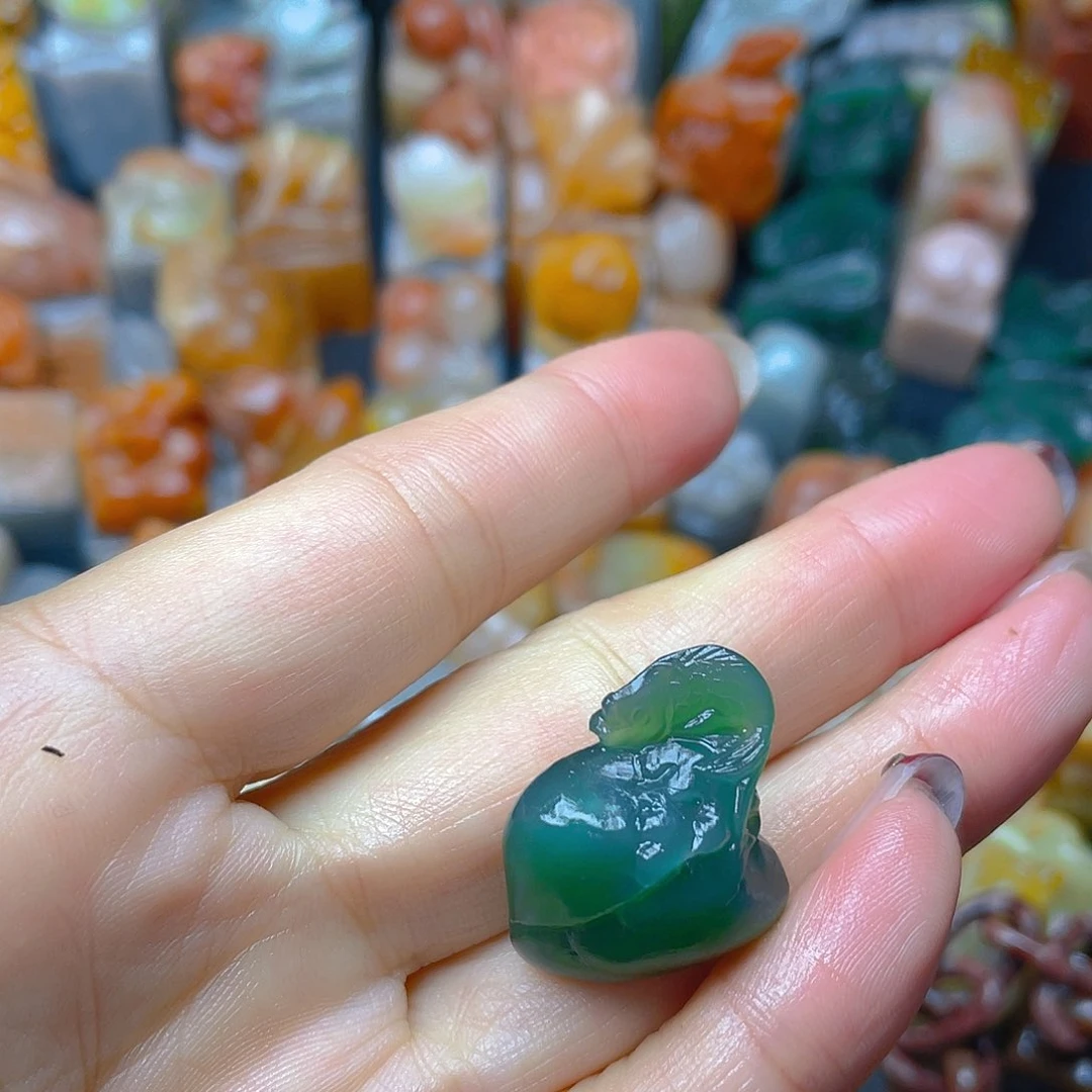 青田石印石西安绿