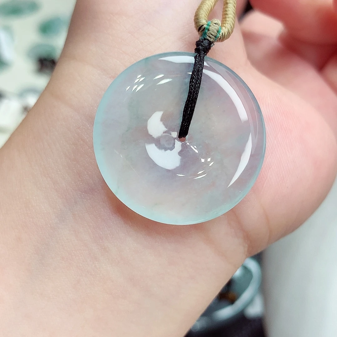 翡翠未镶嵌颈饰翡翠45，29.1/5.2