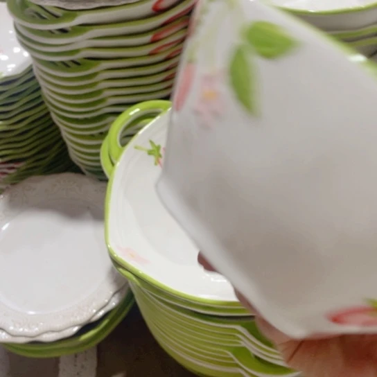 微瑕陶瓷完美主义者勿拍4个6寸碗