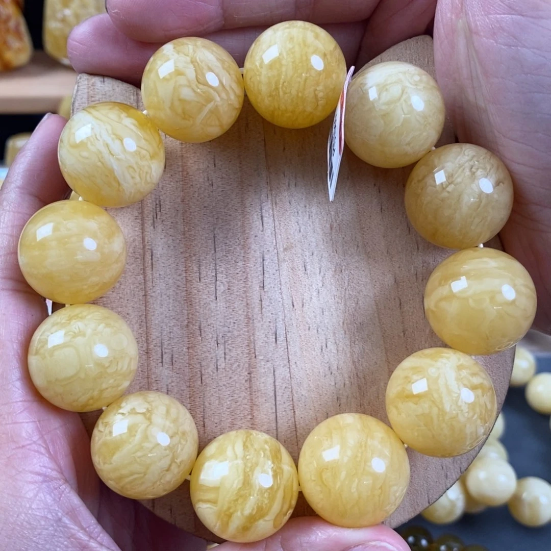 未镶嵌蜜蜡裸石21➕虎皮千层雪