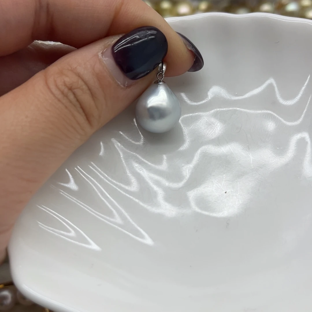 吊坠(不含链)海水珍珠18K金镶嵌