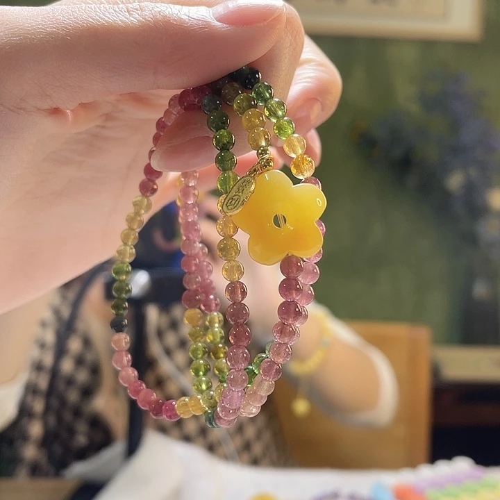 蜜蜡未镶嵌裸石手链项链