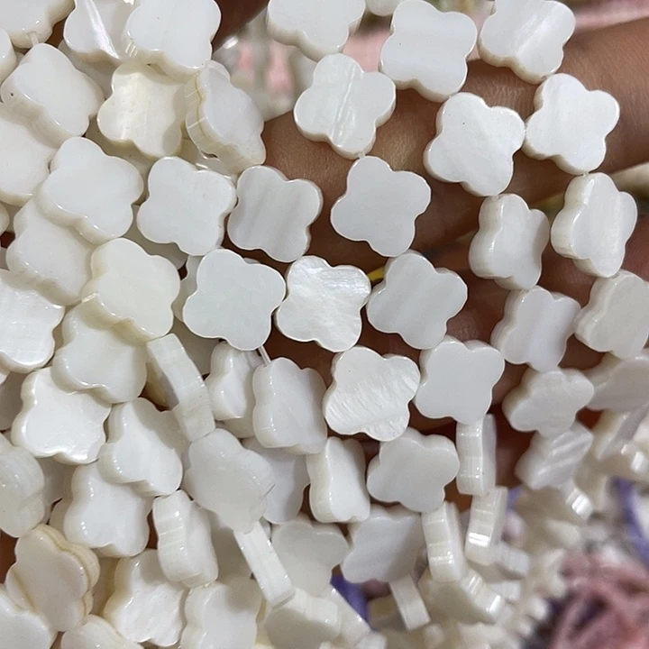 贝壳非金属一条10mm四叶草