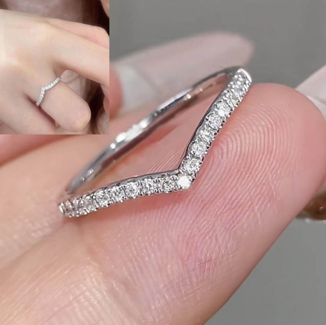 【KJZM】直排戒指女士闭口气质百搭时尚