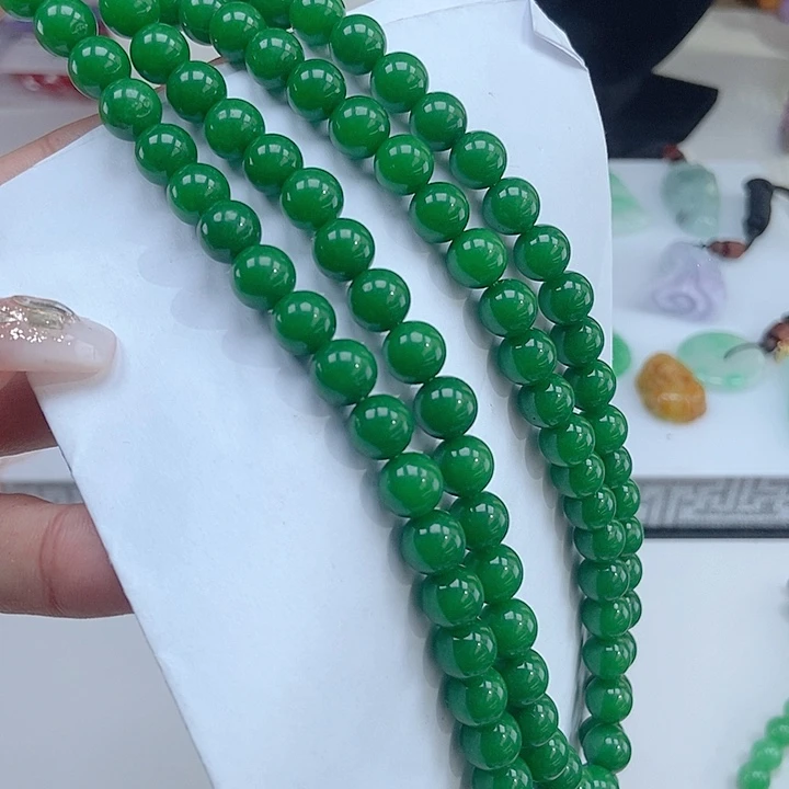 翡翠颈饰未镶嵌108珠