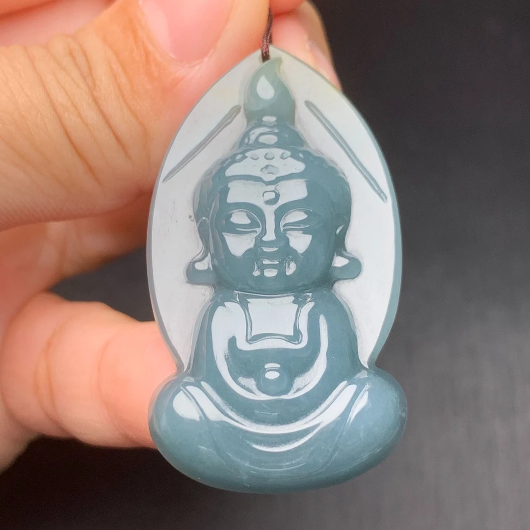 翡翠吊坠天然翡翠A货冰种宝宝佛佛吊坠正品翡翠冰种宝宝佛礼物