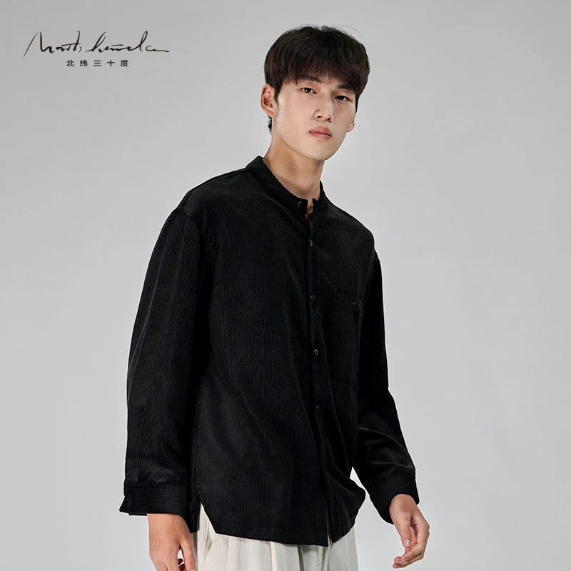 北纬三十度原创设计师品牌男装秋季时尚休闲百搭长袖衬衫外套