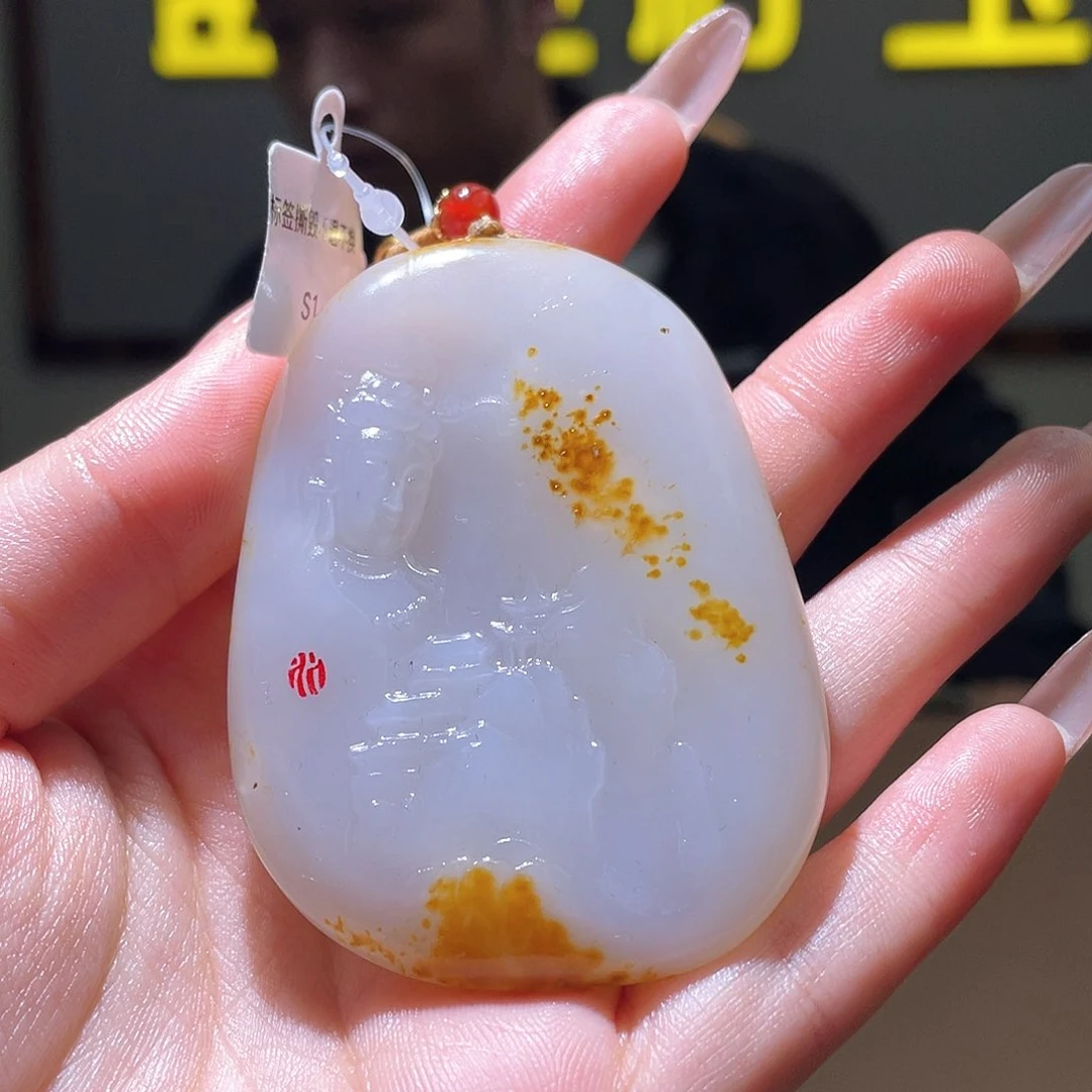 和田玉未镶嵌颈饰D2