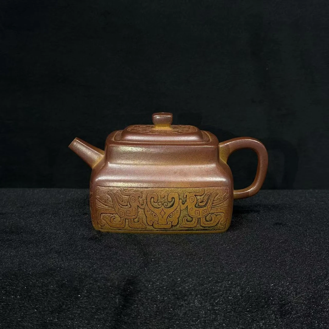 12/XY-040/许悦/紫砂壶四方锦玉/本山段