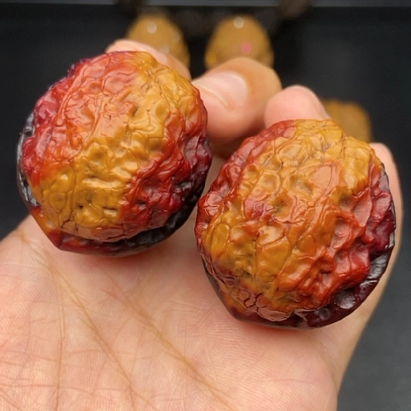 【闪购商品】文玩核桃把件演*40尺七彩至尊疙瘩包