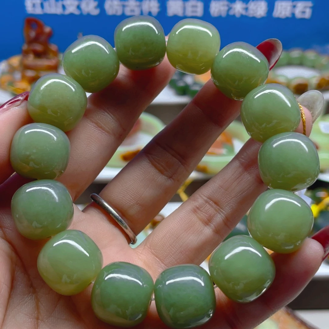 未镶嵌手串透闪石质玉