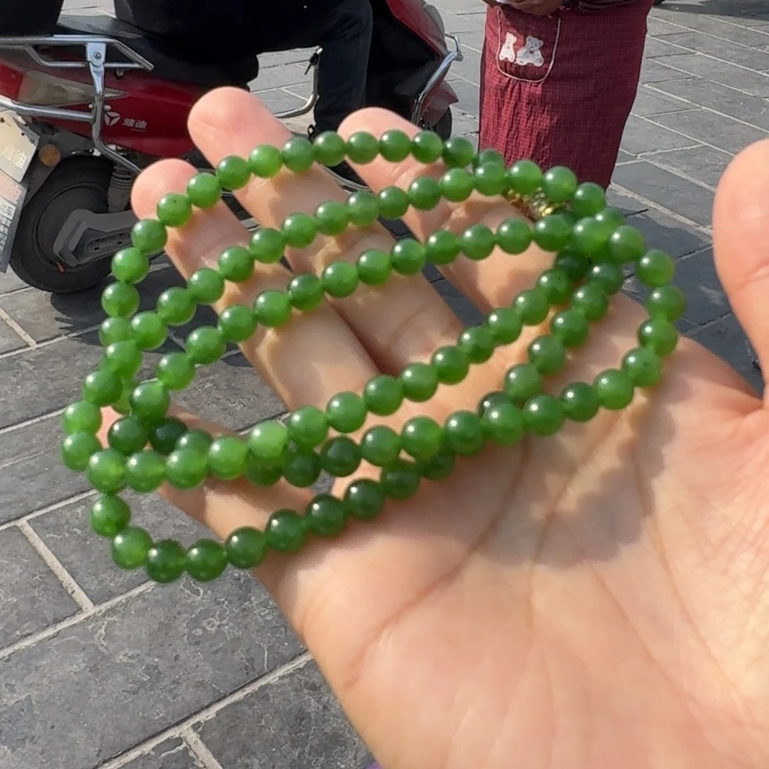 和田玉颈饰未镶嵌卡6碧玉项链多样性拍一发一