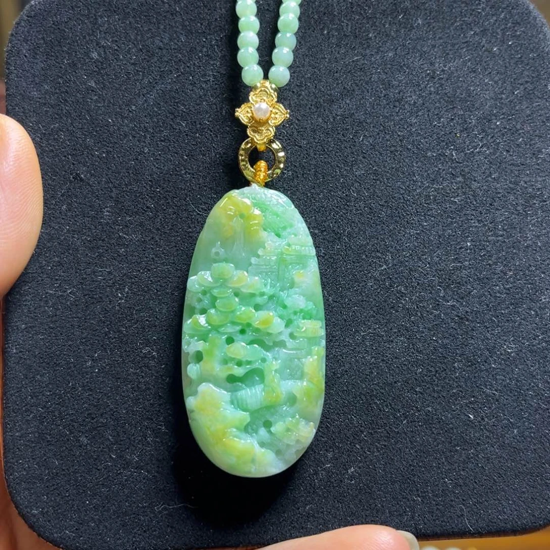 翡翠未镶嵌颈饰天然翡翠
