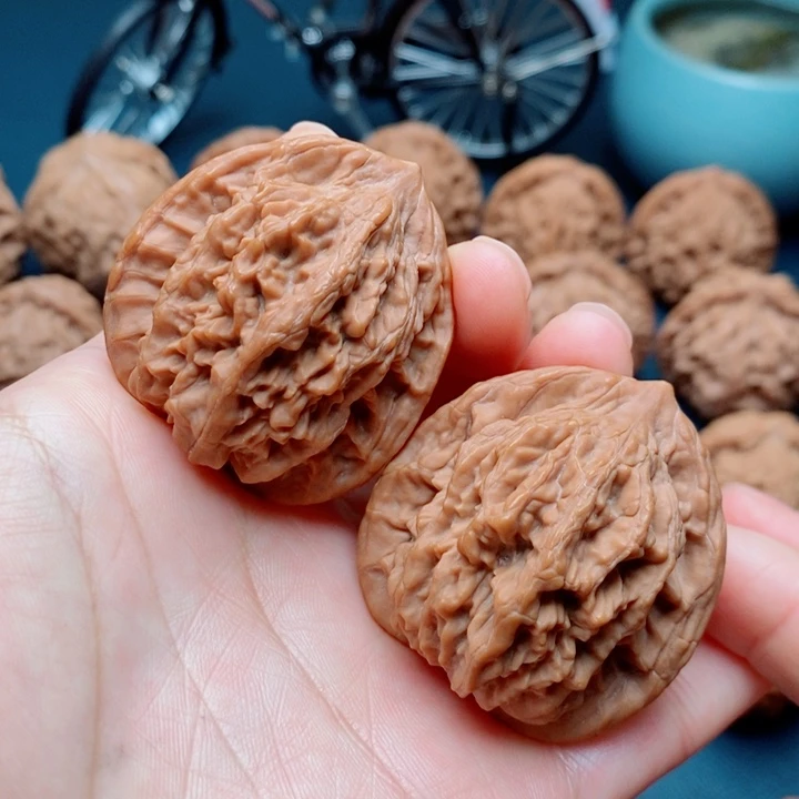 文玩核桃把件麦虎40全品