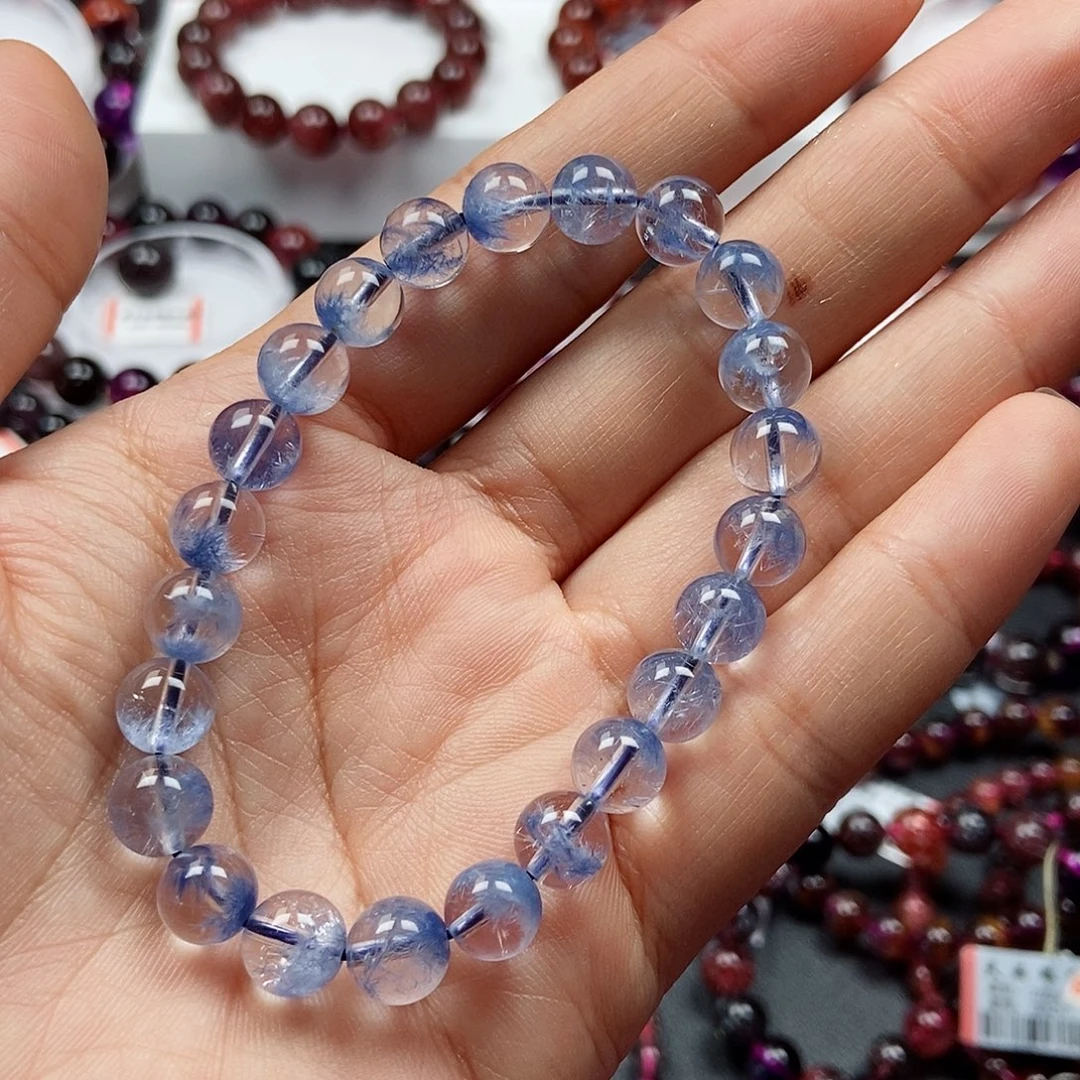 水晶手链未镶嵌蓝线石127211
