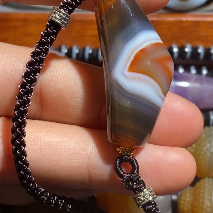 玛瑙/玉髓未镶嵌项链