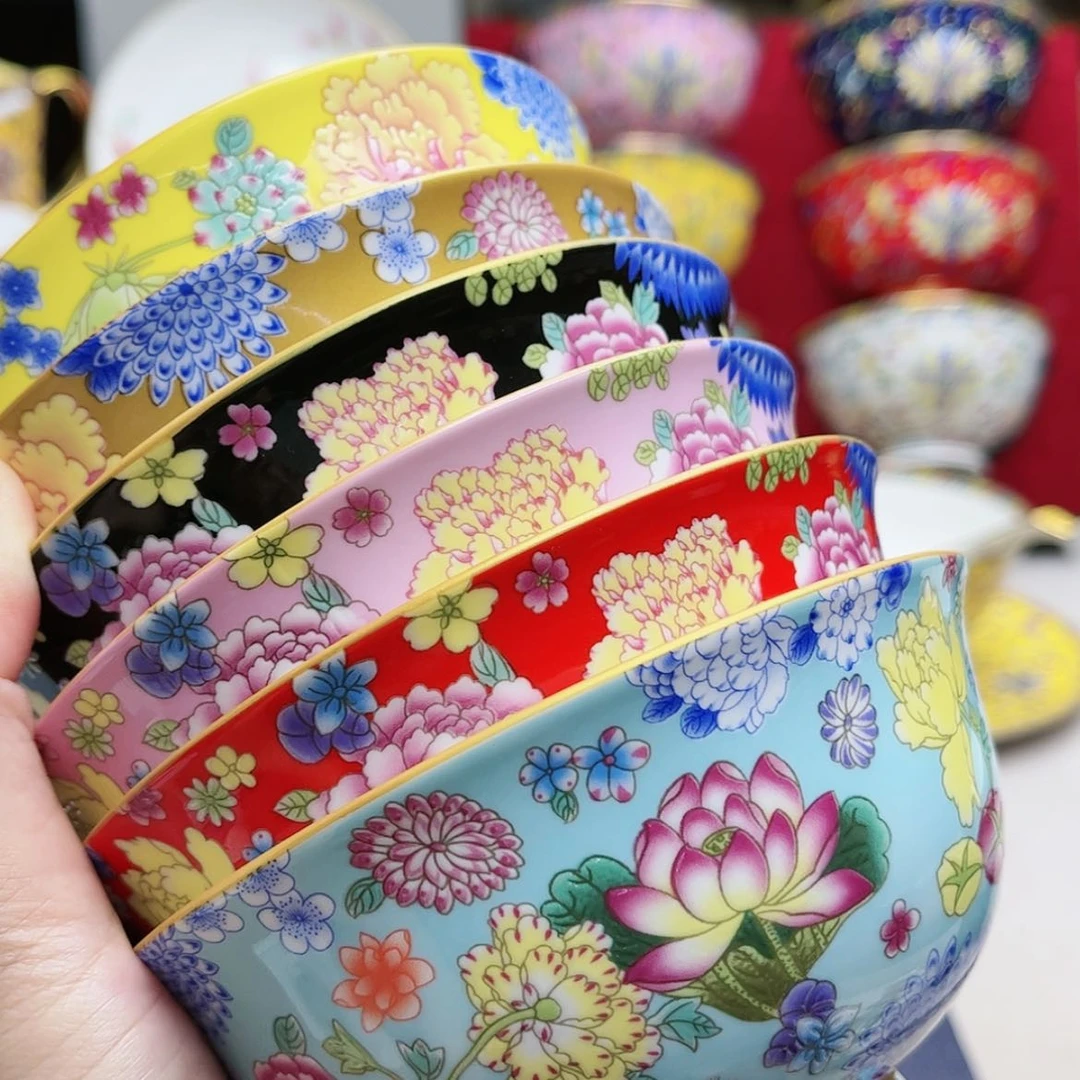 【闪购商品】珐琅4.5寸6个…………