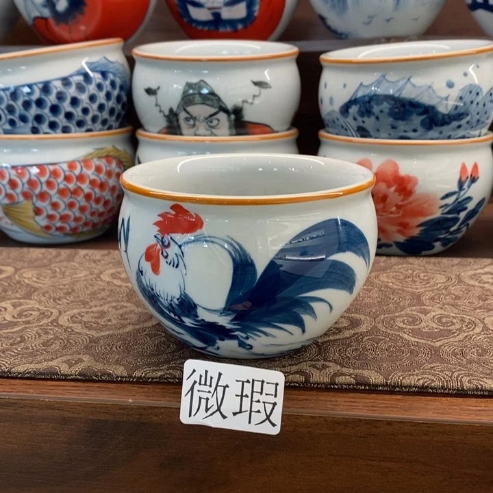 釉下老陶泥手工绘制