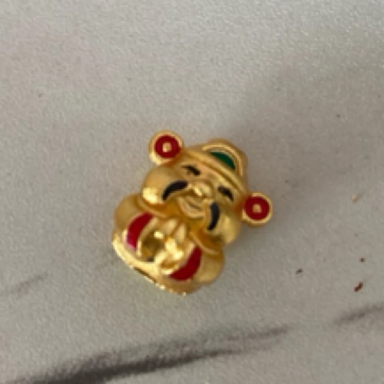 烧蓝红色小貔貅装饰品