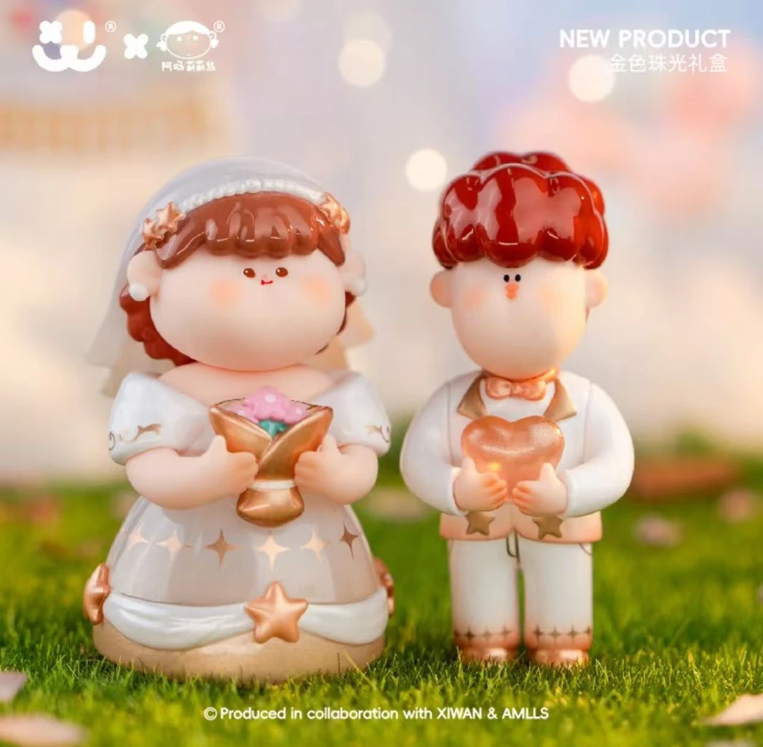 【拆盒】阿玛莉莉丝婚礼系列新郎新娘礼盒潮玩摆件收藏