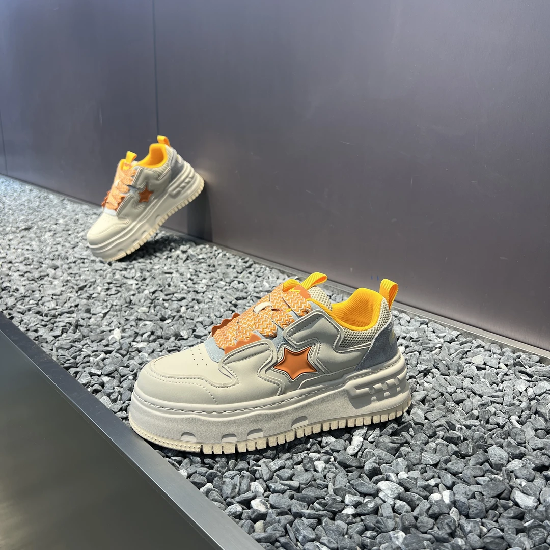 2025四季款男士厚底软底增高透气运动潮流时尚休闲板鞋