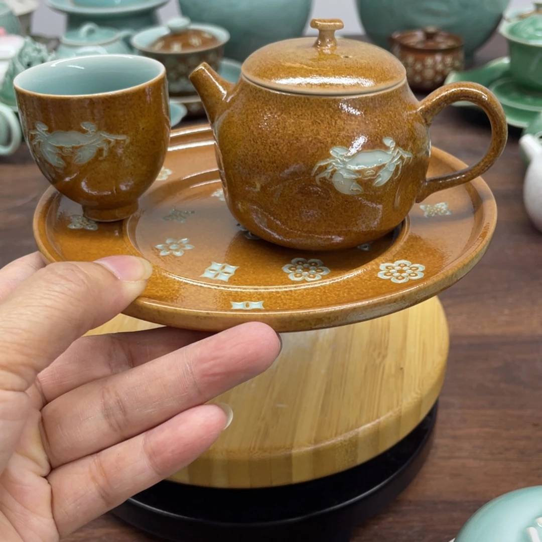 微瑕特价青瓷青瓷一壶一杯一壶承