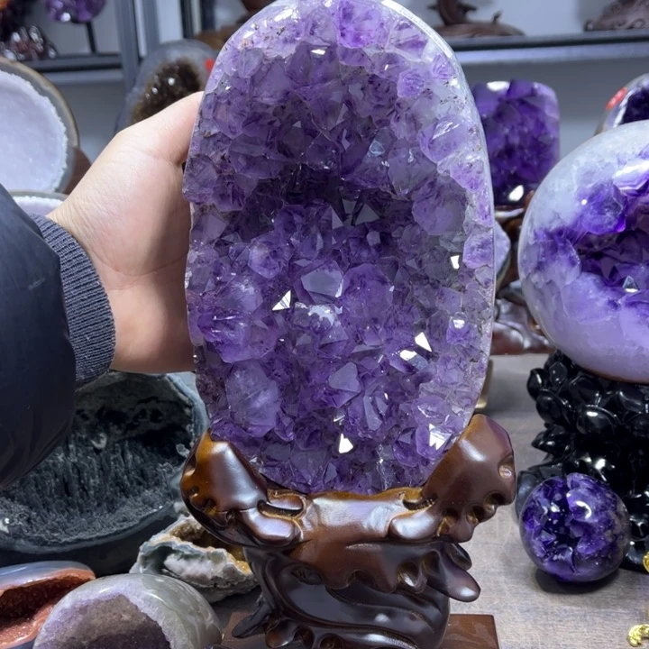 紫晶摆件未镶嵌摆件