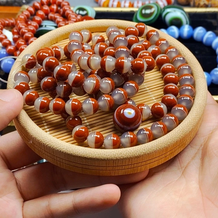 钢***美未镶嵌手串玛瑙/玉髓
