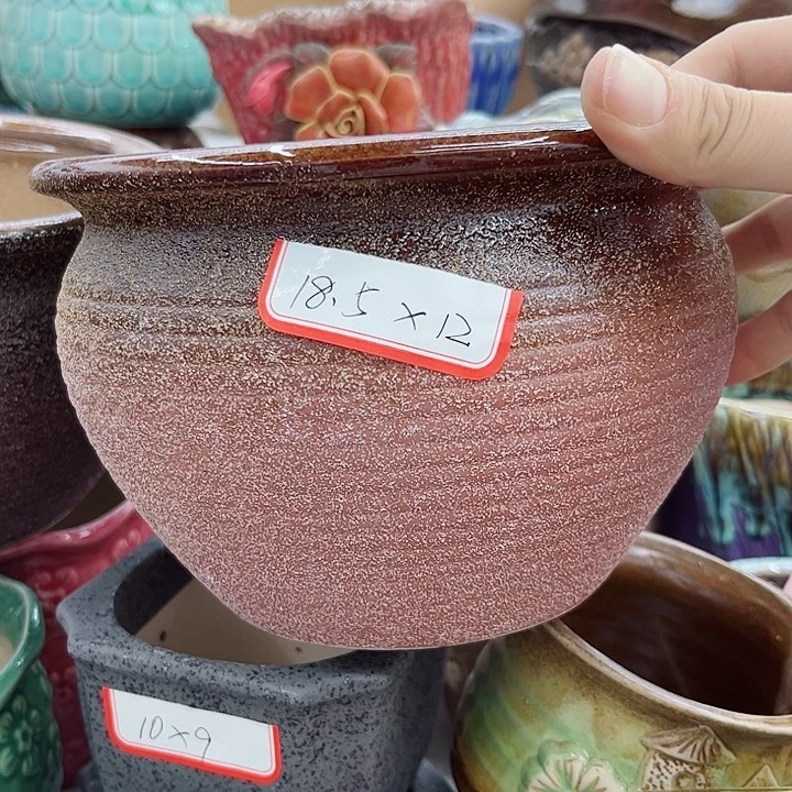 多肉绿植陶瓷花瓶9.9包邮，有孔