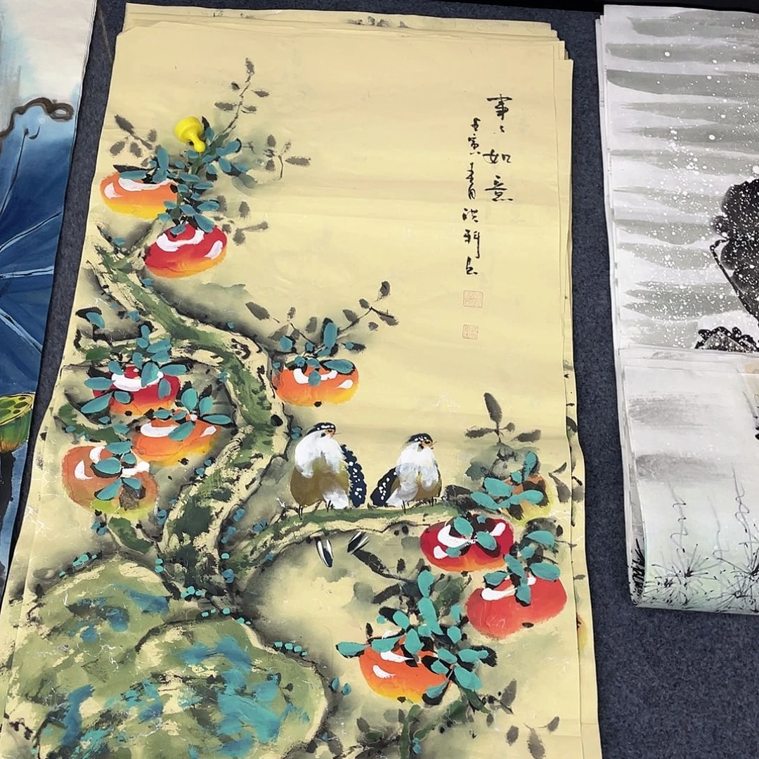 国画作品小姐姐放漏…