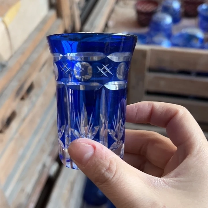 手柄款水晶玻璃微瑕一个