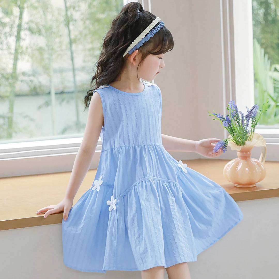 爆款女童新款裙子套装夏装夏季洋气小潮酷可爱超萌儿童衣服