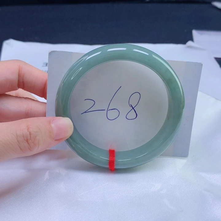 翡翠未镶嵌手镯圈口575858