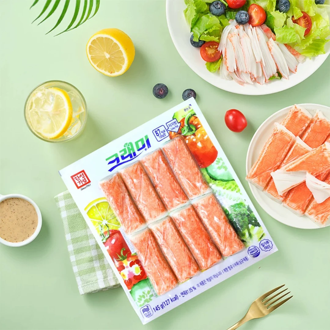 5.17 到期 蟹味棒(鱼糜制品)145g韩国进口开袋即食