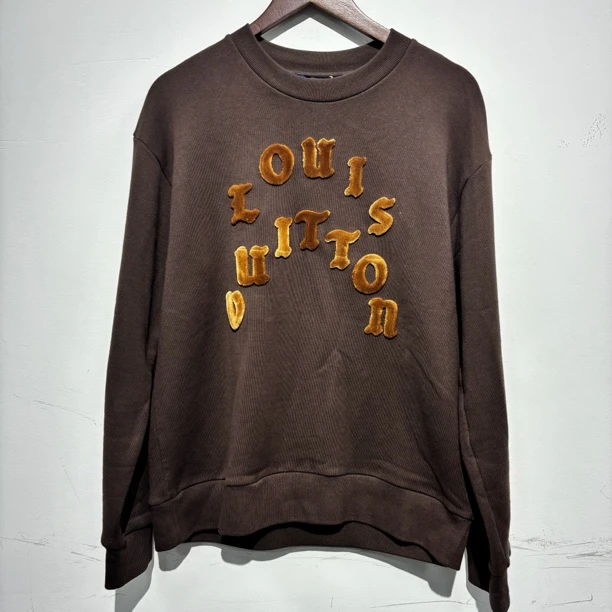 99新 LouisVuitton/路易威登  Lv植绒logo卫衣 尺码：M