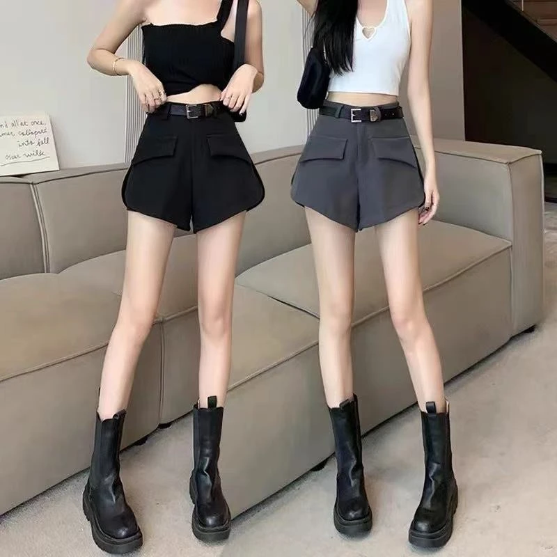 时尚百搭高腰休闲短裤5059