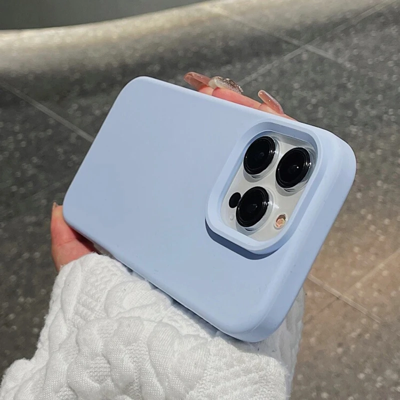 奶蓝色液态硅胶适用oppoReno13/12/11壳Findx7高级感x8pro碳灰色