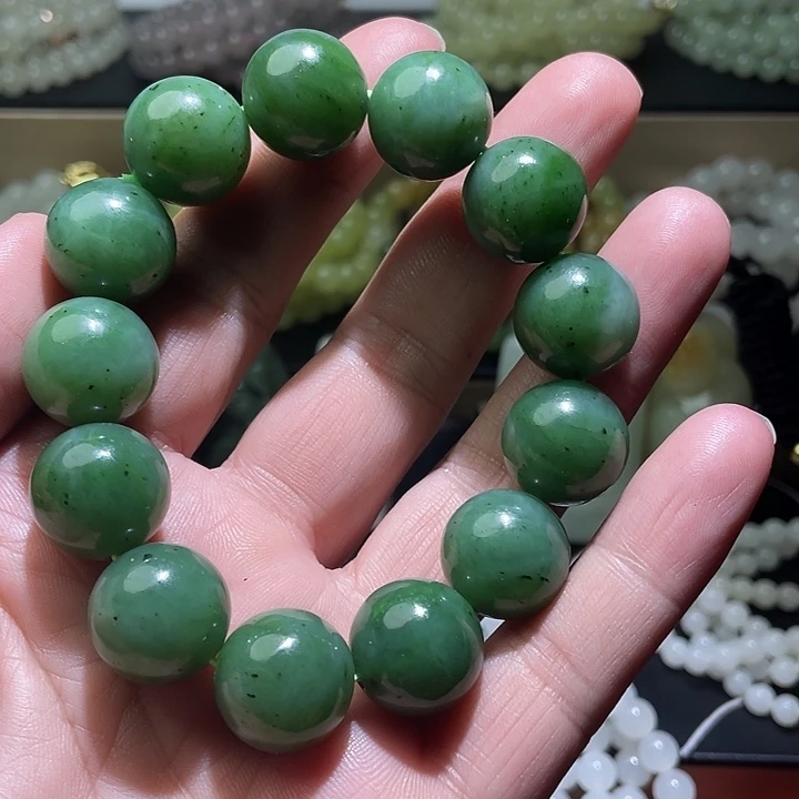 和田玉（墨玉）未镶嵌手串