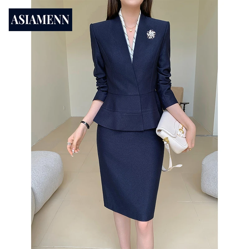 御姐风修身套装女秋季款职业西装高端优雅气质工装职业通勤女装