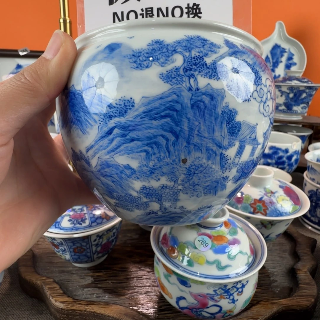 瓷片景德镇手绘青花瓷器440