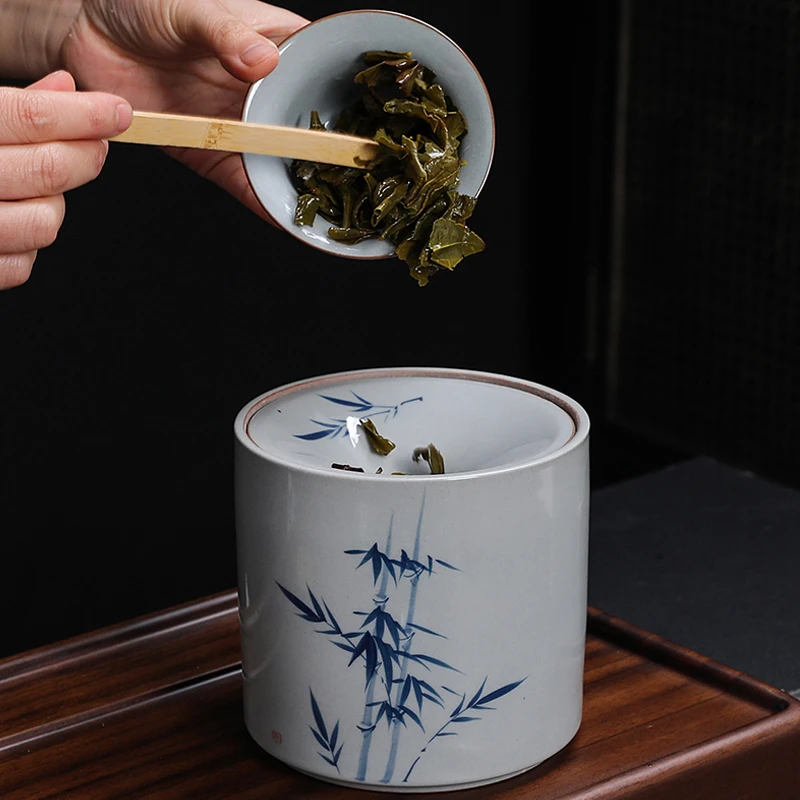 陶瓷烟灰缸家用防风防灰飞杂物缸建水茶渣缸水孟茶道配件家用个性
